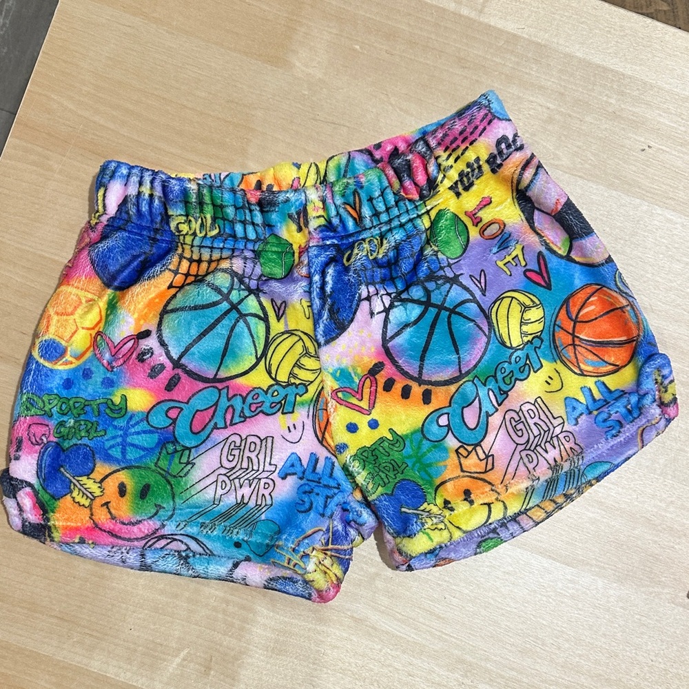 Vibrant Multicolor Kids sports Shorts w/Corey Paige Design